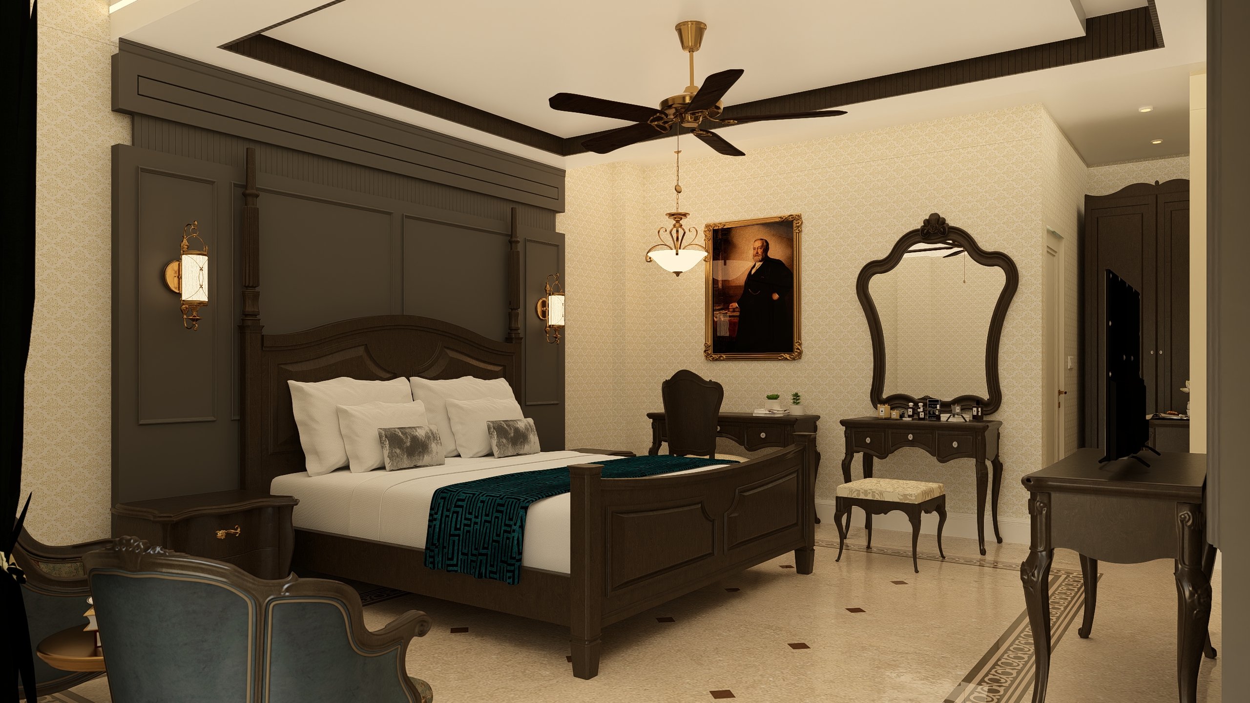 Classic Hotel Bedroom